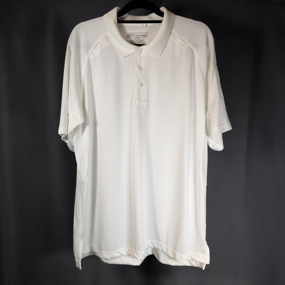 511 Tactical Series Polo Shirt Mens White Short Sleeve Performance Workwear XL
